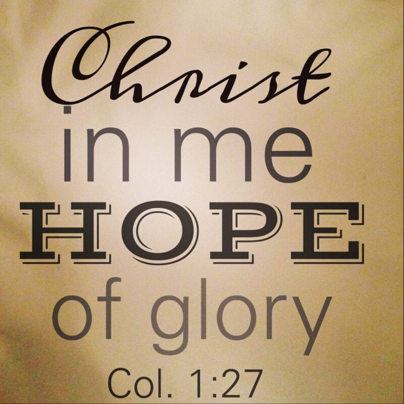 Image result for christ in me the hope of glory