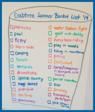 Summer Bucket List @mercyisnew.com