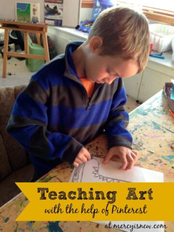 Teaching Art with the Help of Pinterest @mercyisnew.com