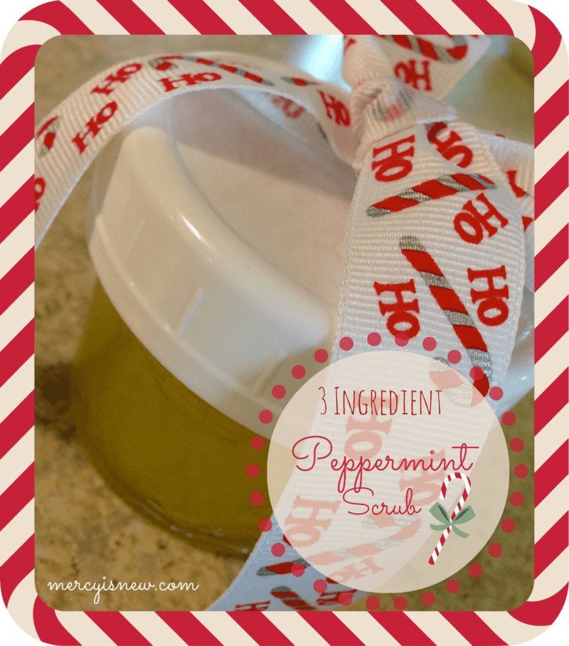 3 Ingredient Peppermint Scrub @mercyisnew.com