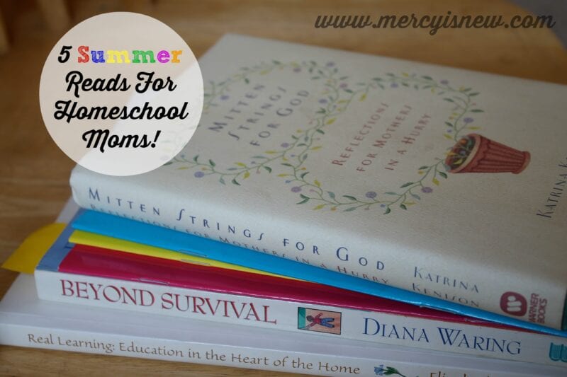 5 Summer Reads for Homeschool Moms @mercyisnew.com