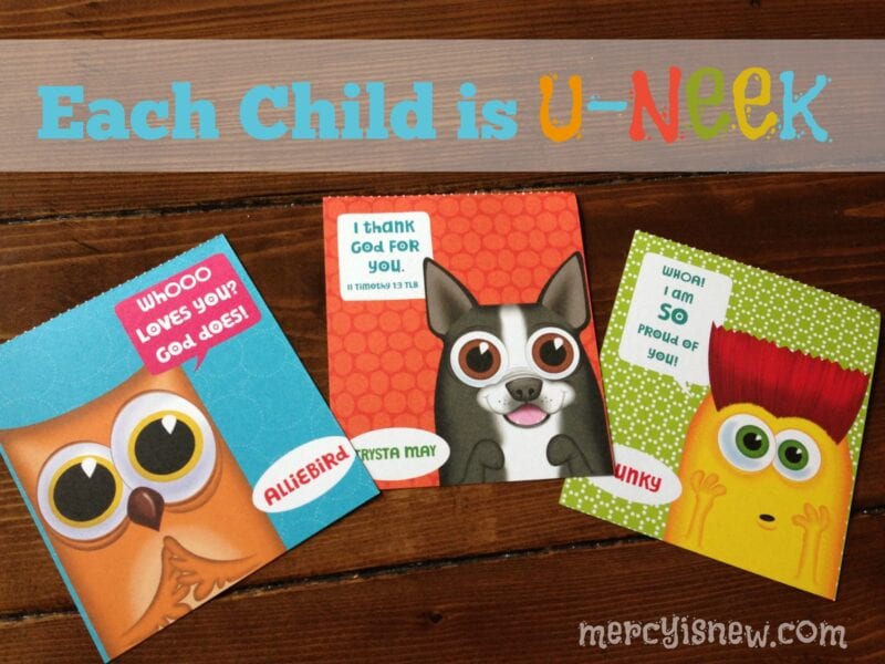 Each Child is U-NEEK at mercyisnew.com