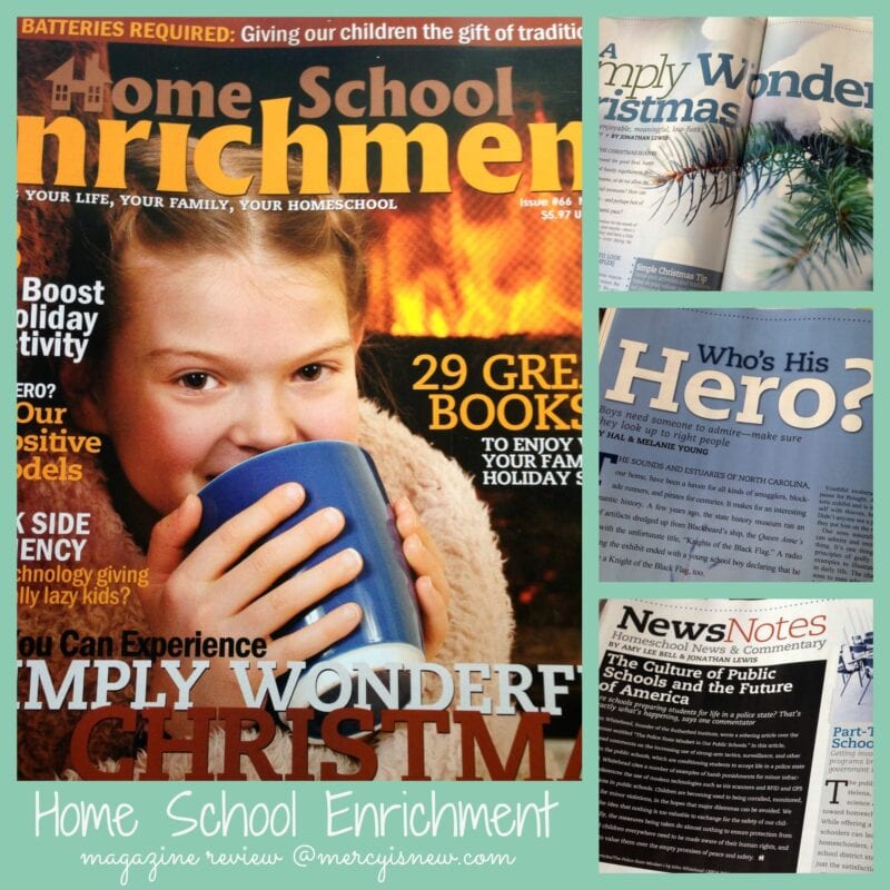 Home School Enrichment Magazine Review @mercyisnew.com