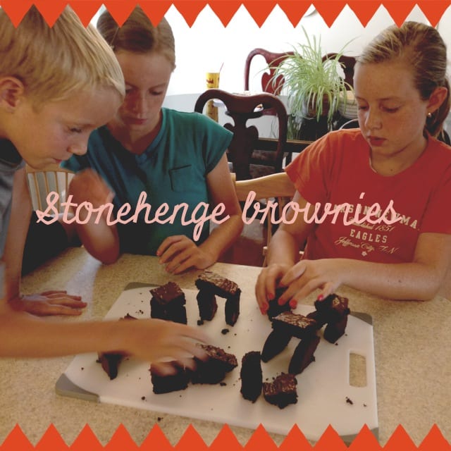 Recreating Stonehenge out of Brownies