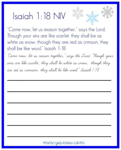 Isaiah 1 Copywork from @mercyisnew.com