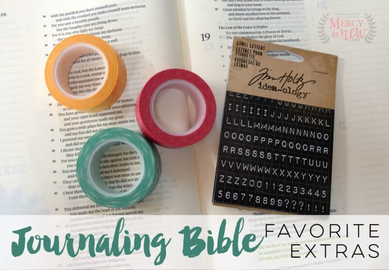 Journaling Bible Favorite Extras