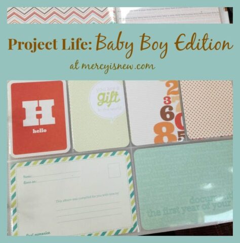 Project Life Baby Boy Edition @mercyisnew.com