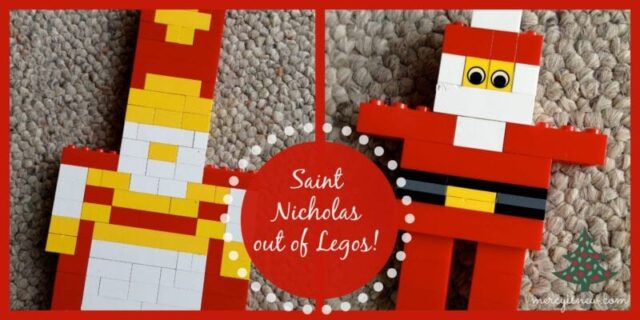 Saint Nicholas out of Legos @mercyisnew.com