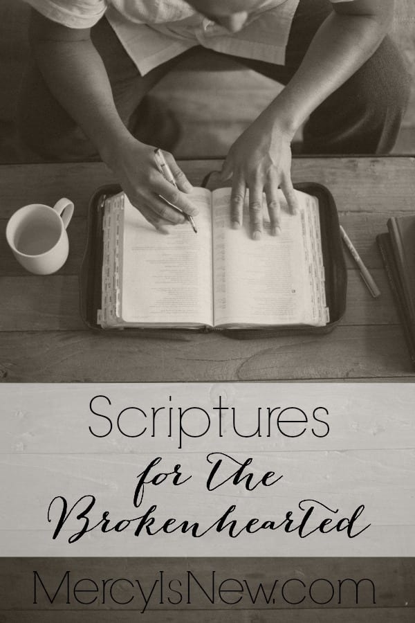 Scriptures for the Brokenhearted MercyIsNew.com