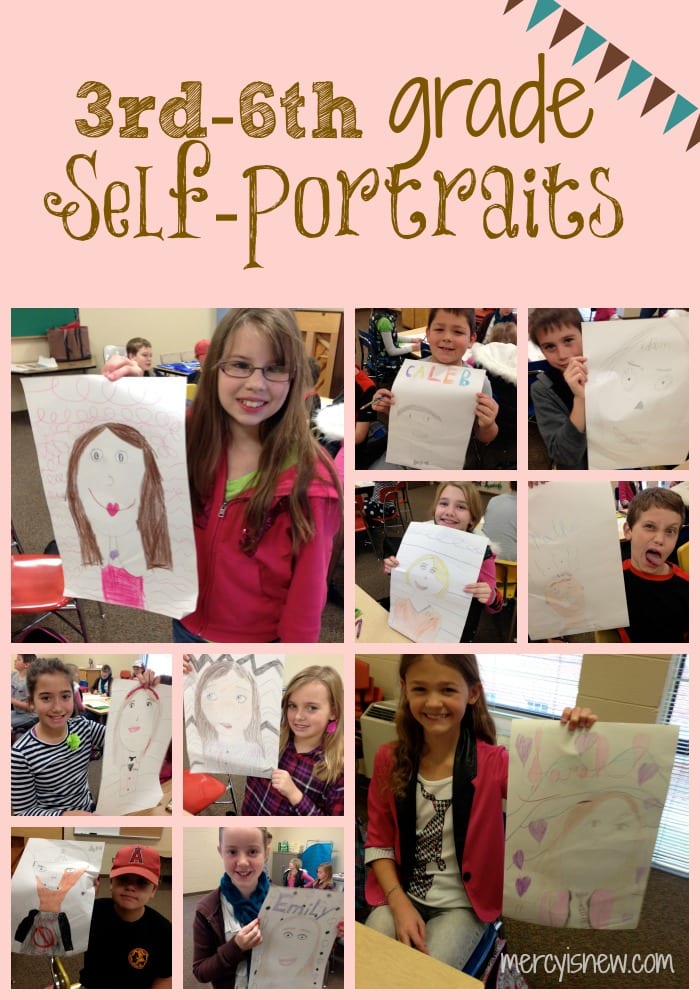 Self-Portraits from Teaching Art series @mercyisnew.com