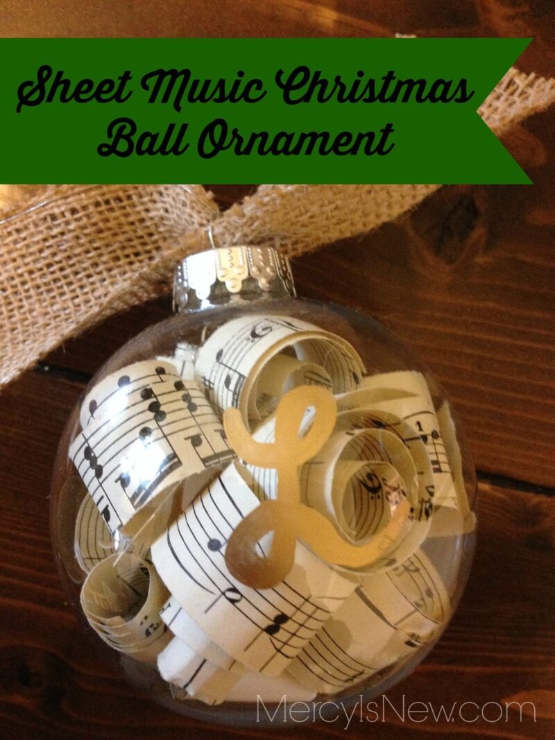 Sheet Music Ornaments