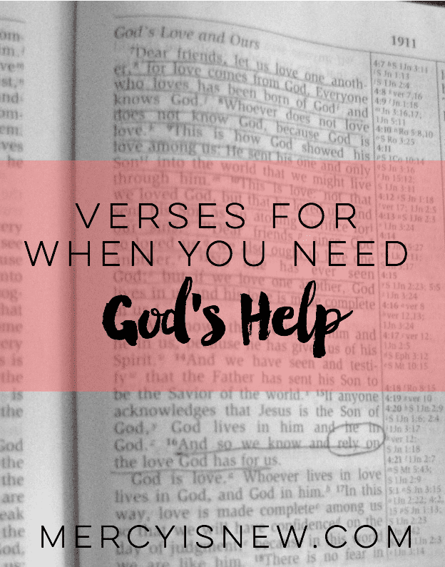 Verses for When You Need God's Help