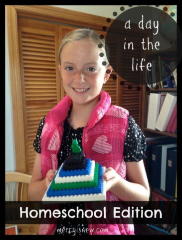 A Day in the Life ~ Homeschool Edition @mercyisnew.com