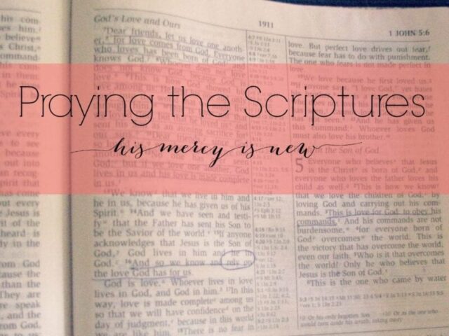 praying the scriptures main page graphic